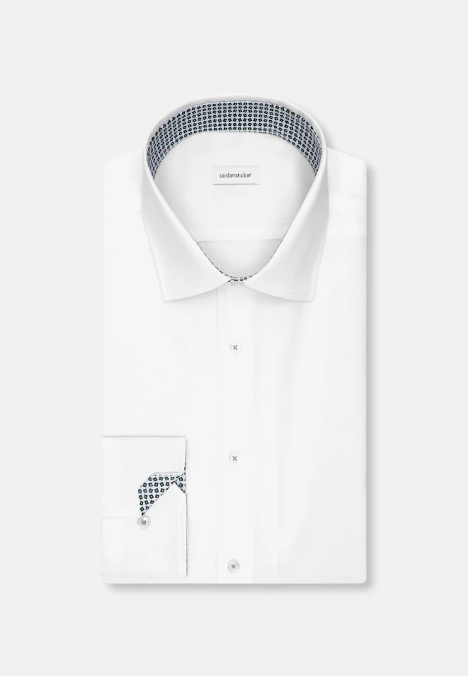 Slim Business Hemd Struktur in Weiß | Seidensticker Onlineshop