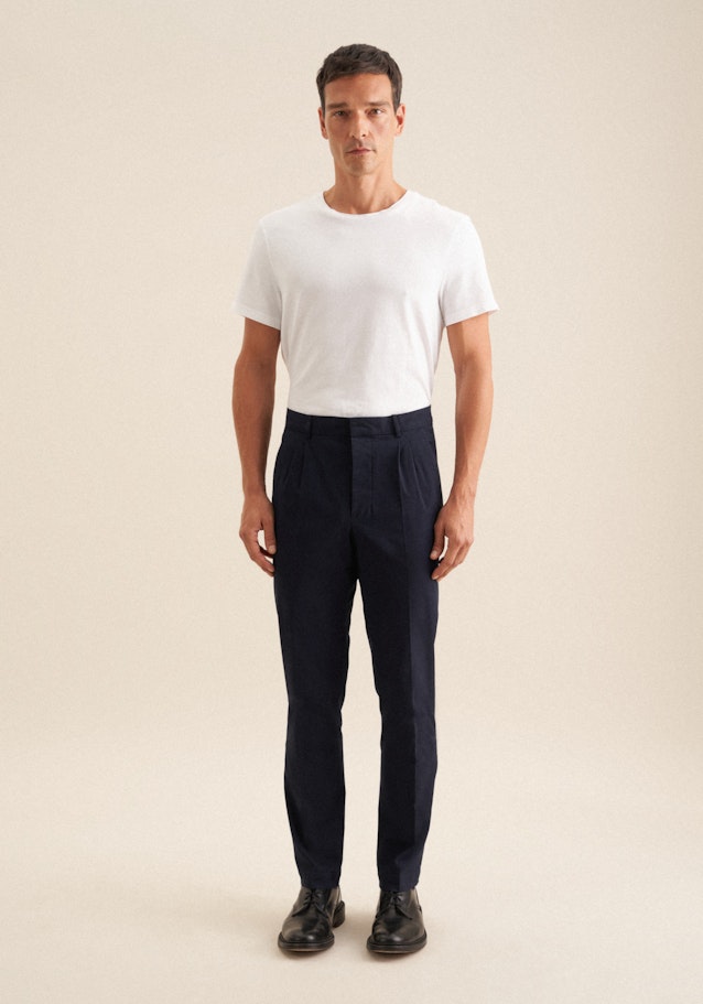 Chino Uni in Bleu Foncé | Seidensticker Onlineshop