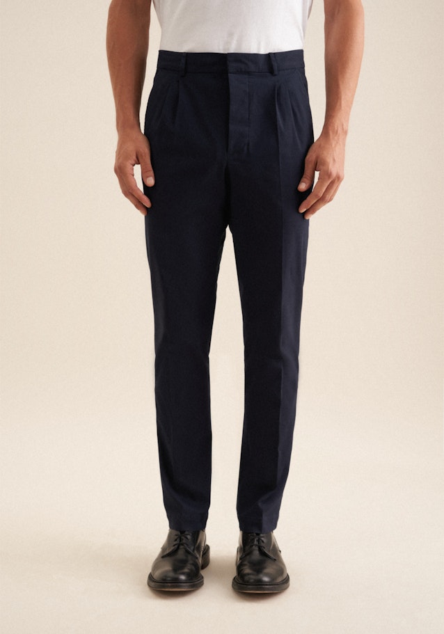 Chino Uni in Bleu Foncé | Seidensticker Onlineshop
