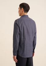 Slim Business shirt Print in Dark Blue |  Seidensticker Onlineshop