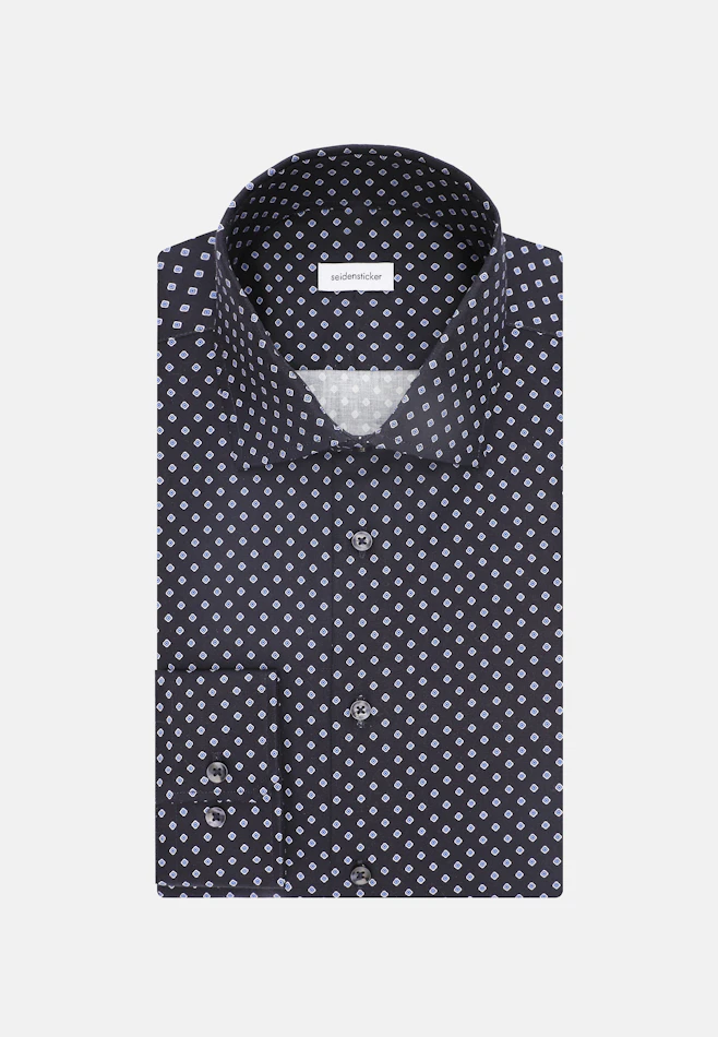 Slim Chemise d'affaires Imprimé dans Bleu Foncé | Boutique en ligne Seidensticker
