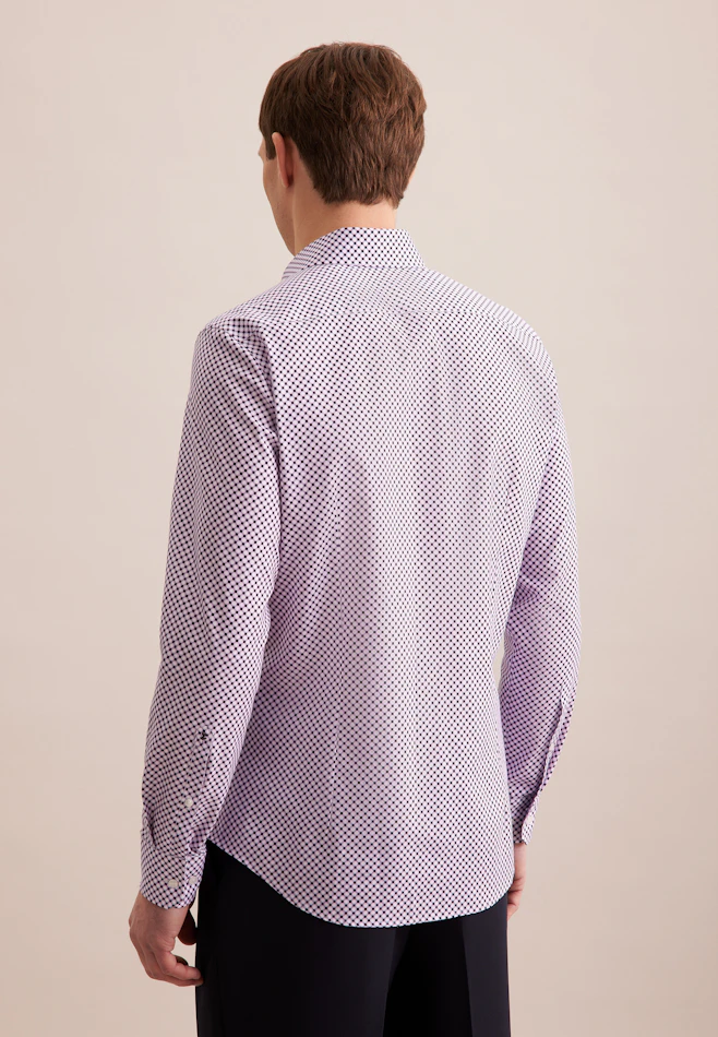 Slim Chemise d'affaires Imprimé dans Lilas | Boutique en ligne Seidensticker