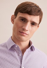 Slim Business Hemd Druck in Lila |  Seidensticker Onlineshop