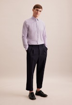 Slim Business Hemd Druck in Lila |  Seidensticker Onlineshop