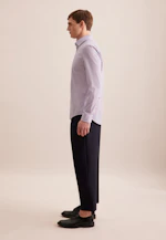 Slim Business Hemd Druck in Lila |  Seidensticker Onlineshop