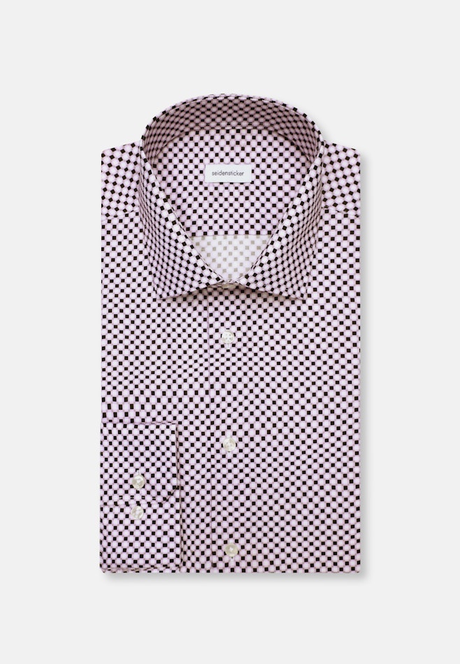 Slim Business Hemd Druck in Lila | Seidensticker Onlineshop