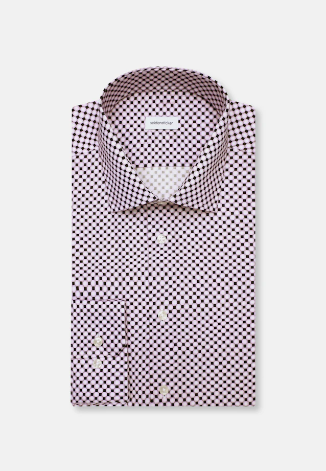 Slim Business Hemd Druck in Lila |  Seidensticker Onlineshop