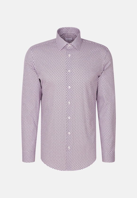 Slim Business Hemd Druck in Lila |  Seidensticker Onlineshop