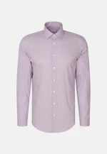 Slim Business Hemd Druck in Lila |  Seidensticker Onlineshop