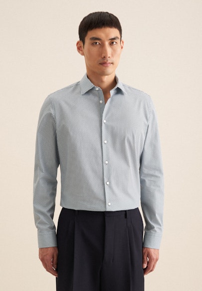 Slim Business shirt Print in Green |  Seidensticker Onlineshop