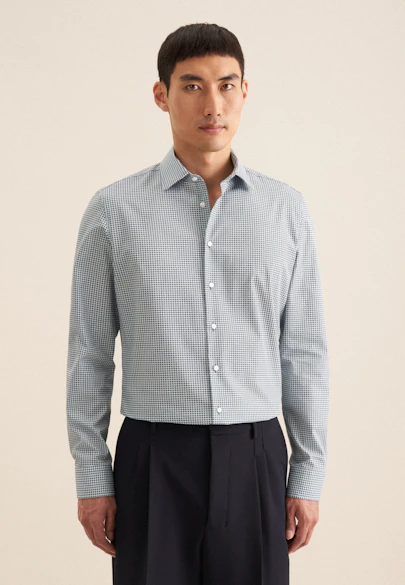 Slim Business shirt Print in Green |  Seidensticker Onlineshop