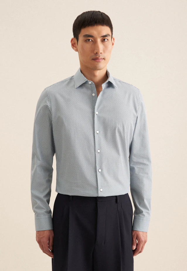 Slim Business shirt Print in Green |  Seidensticker Onlineshop