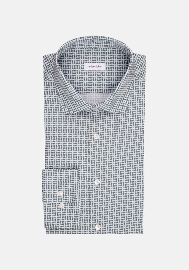 Slim Business Hemd Imprimé in Vert | Seidensticker Onlineshop