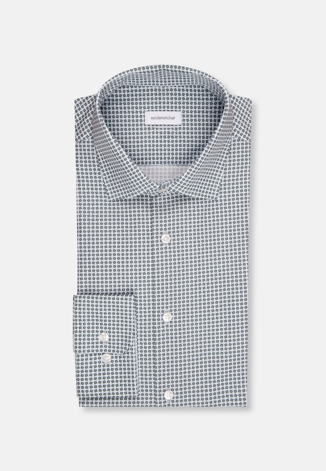 Slim Business shirt Print in Green | Seidensticker online shop