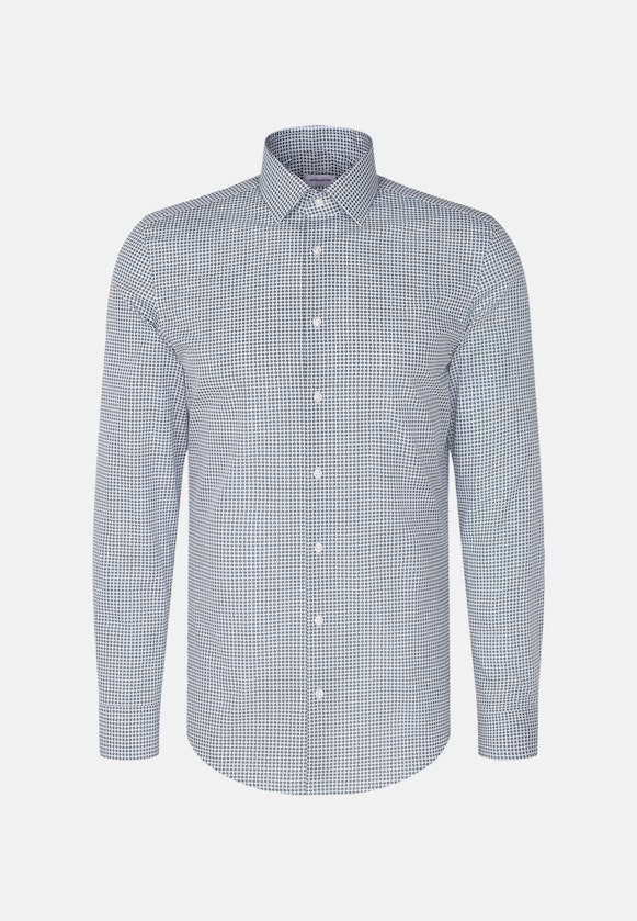 Slim Business Hemd Druck in Grün |  Seidensticker Onlineshop