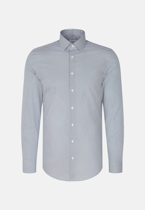 Slim Business shirt Print in Green |  Seidensticker Onlineshop