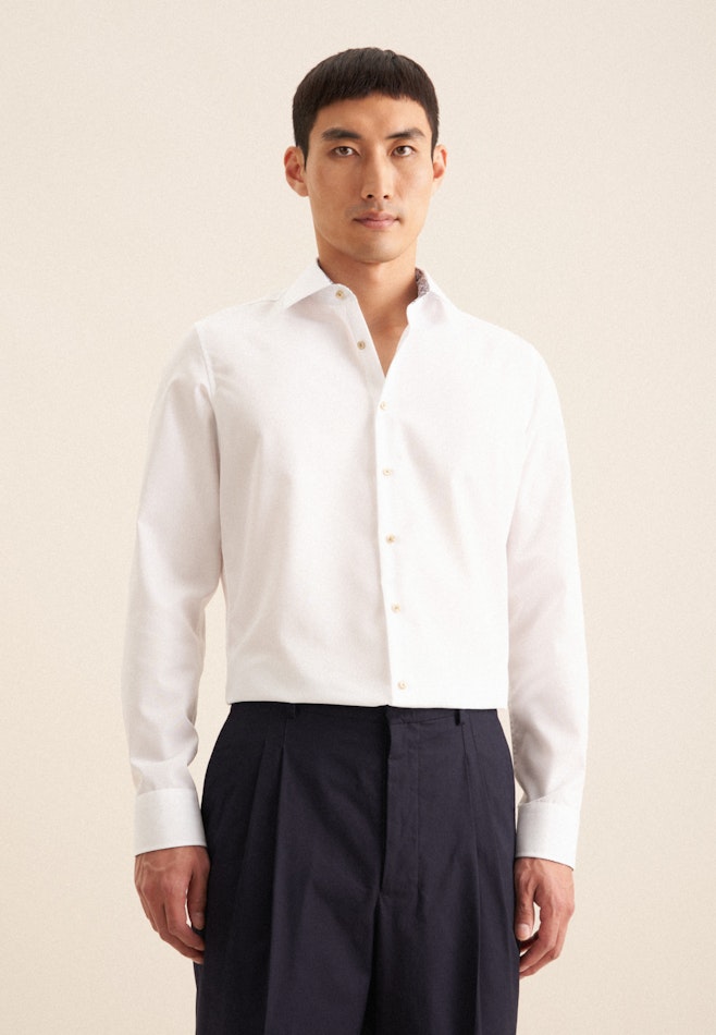 Slim Business Hemd Uni in Weiß | Seidensticker Onlineshop