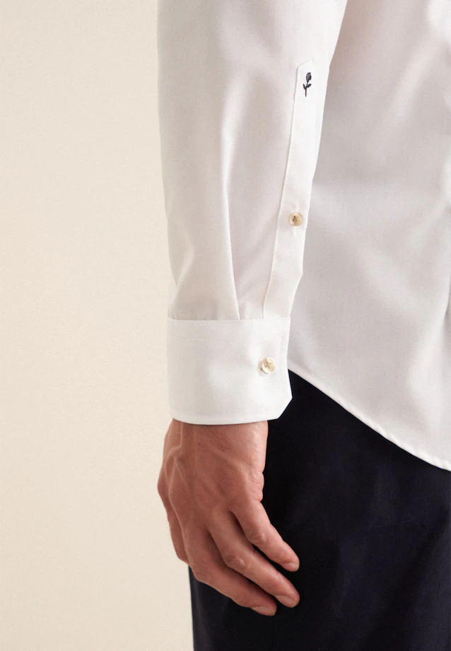 Slim Business Hemd Uni in Weiß |  Seidensticker Onlineshop
