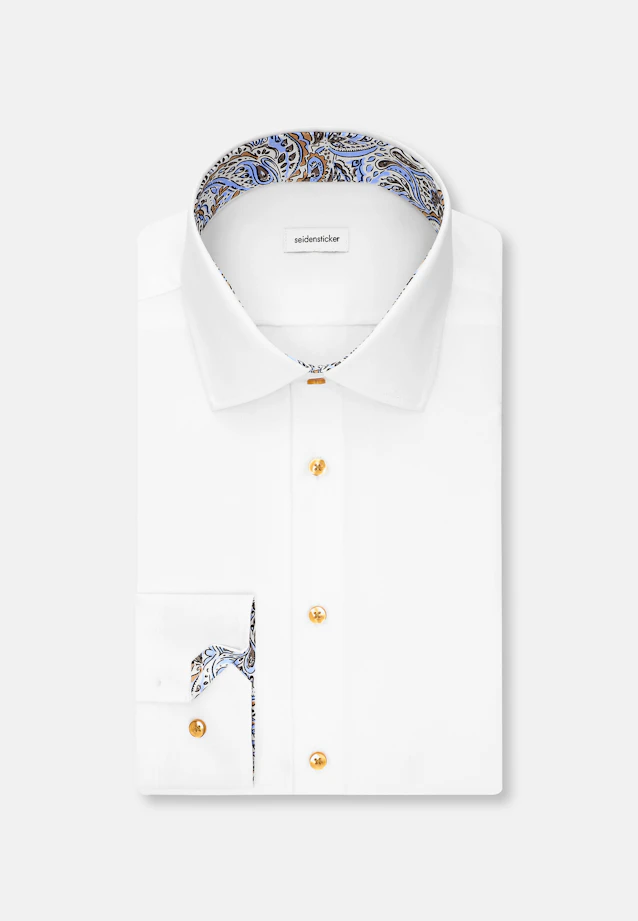 Slim Business Hemd Uni in Weiß |  Seidensticker Onlineshop