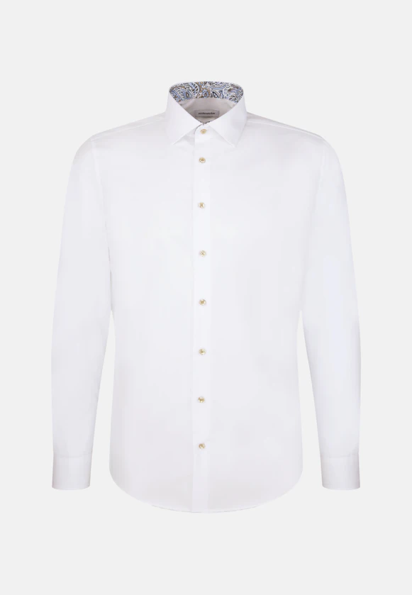 Slim Business Hemd Uni in Weiß |  Seidensticker Onlineshop
