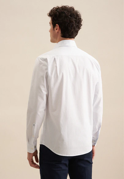 Regular Casual Hemd Streifen in Hellblau |  Seidensticker Onlineshop