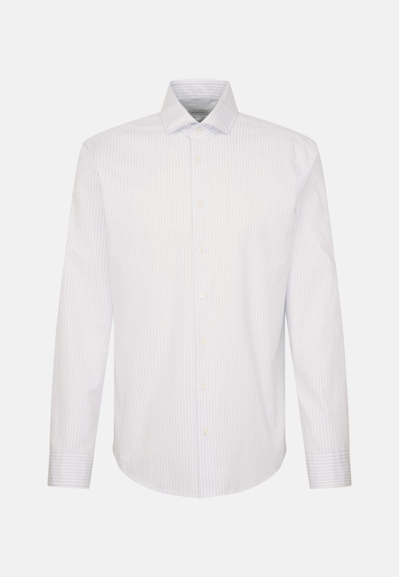 Regular Chemise décontractée rayures in Bleu Clair |  Seidensticker Onlineshop