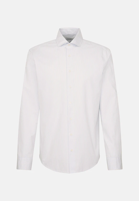 Regular Casual Hemd Streifen in Hellblau |  Seidensticker Onlineshop
