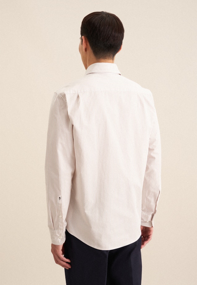 Regular Casual shirt Stripe in Beige |  Seidensticker Onlineshop