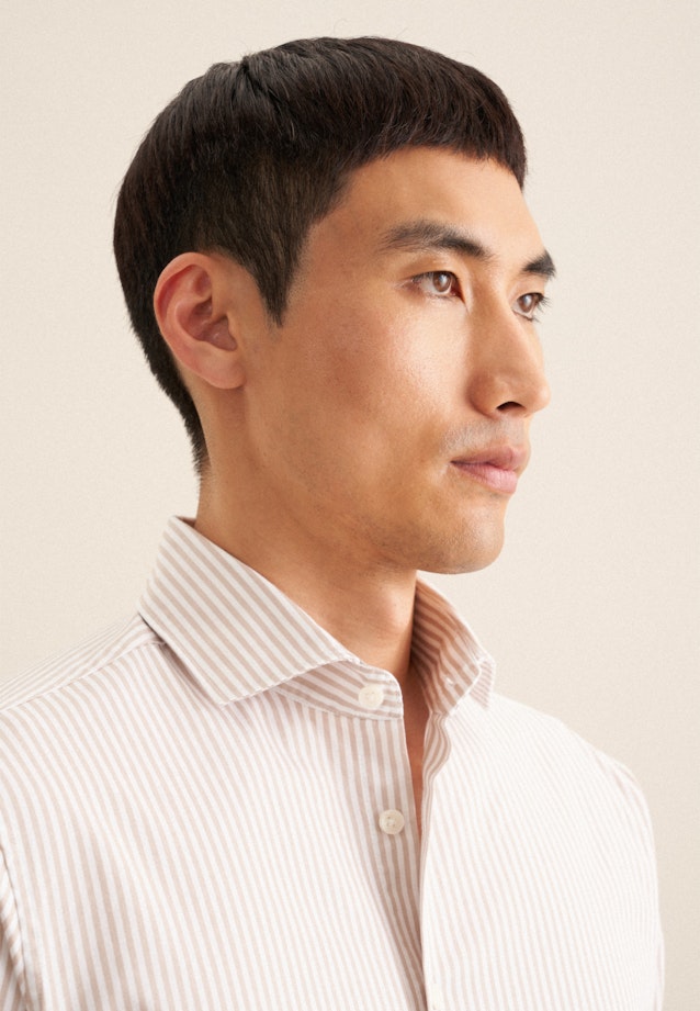 Regular Casual shirt Stripe in Beige |  Seidensticker Onlineshop