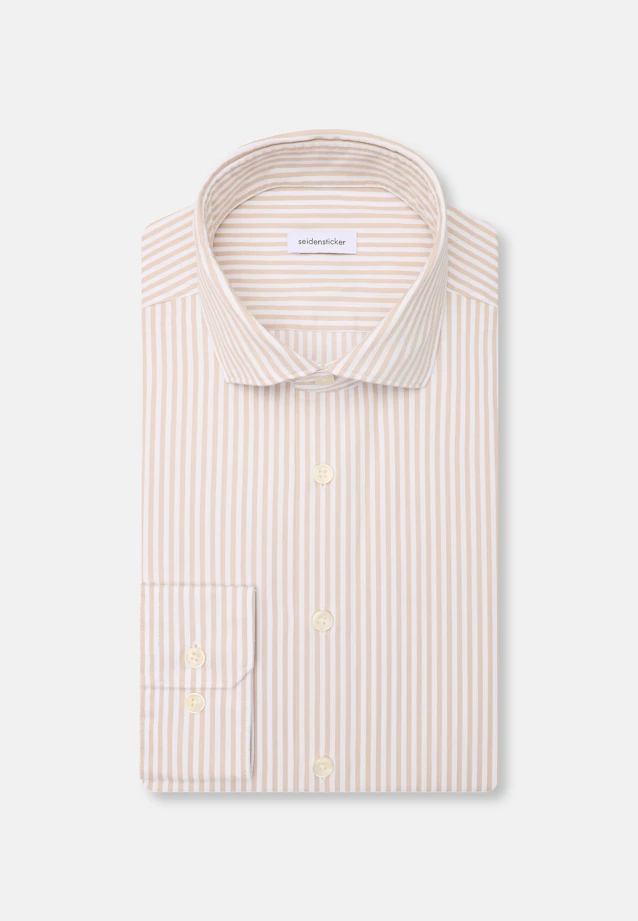 Regular Casual Hemd Streifen in Beige |  Seidensticker Onlineshop