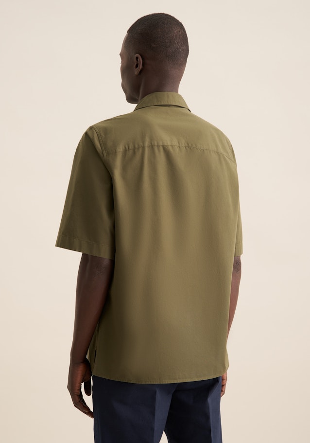 Regular Casual Hemd Uni in Grün | Seidensticker Onlineshop