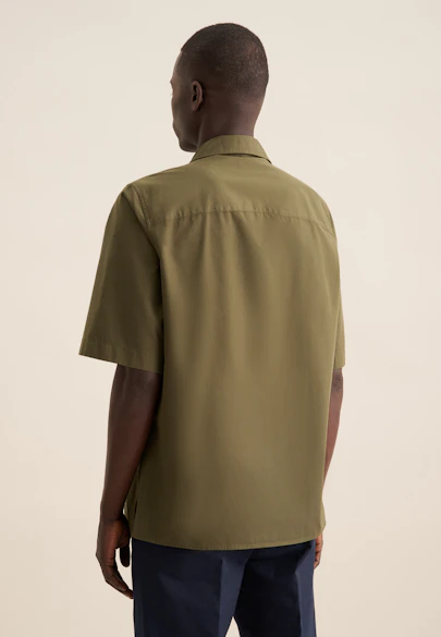 Regular Casual Hemd Uni in Grün |  Seidensticker Onlineshop