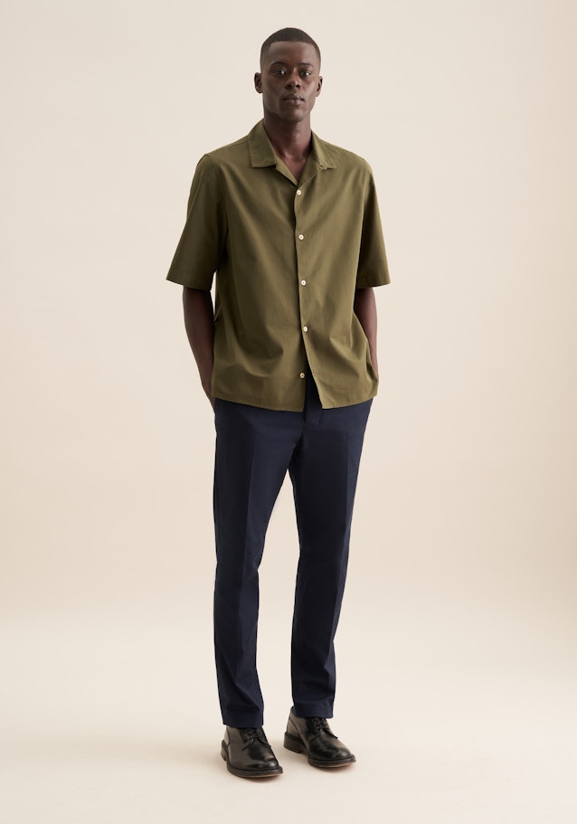Regular Casual Hemd Uni in Grün | Seidensticker Onlineshop