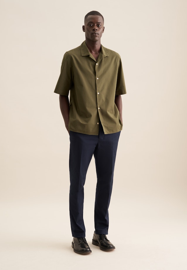 Regular Casual Hemd Uni in Grün |  Seidensticker Onlineshop