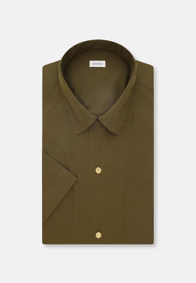 Regular Casual Hemd Uni in Grün | Seidensticker Onlineshop