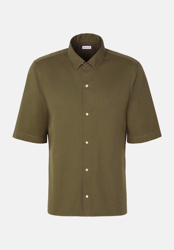 Regular Casual Hemd Uni in Grün | Seidensticker Onlineshop