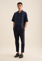 Regular Chemise décontractée Uni in Bleu Foncé |  Seidensticker Onlineshop