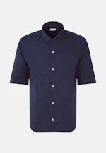 Regular Chemise décontractée Uni in Bleu Foncé |  Seidensticker Onlineshop