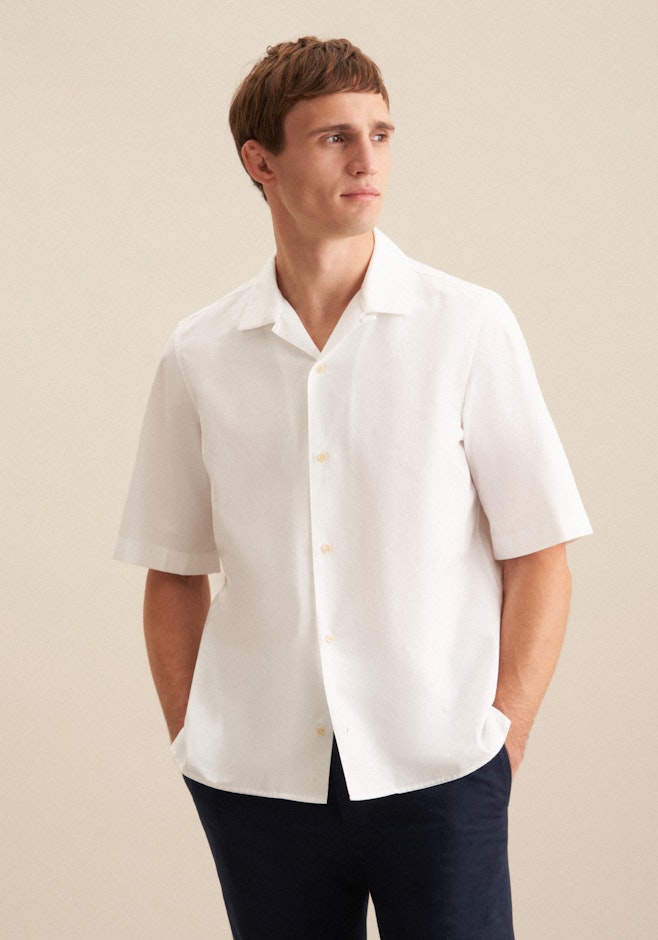 Regular Casual Hemd Uni in Weiß | Seidensticker Onlineshop