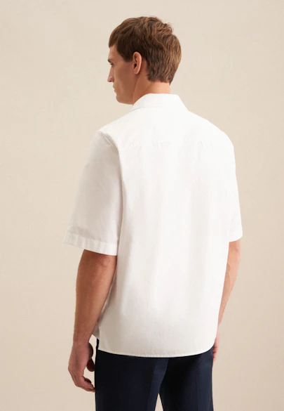Regular Casual Hemd Uni in Weiß |  Seidensticker Onlineshop