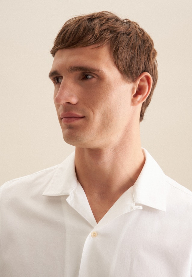 Regular Casual Hemd Uni in Weiß |  Seidensticker Onlineshop