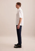 Regular Chemise décontractée Uni in Blanc |  Seidensticker Onlineshop