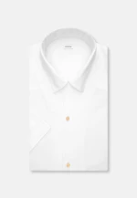 Regular Chemise décontractée Uni in Blanc |  Seidensticker Onlineshop