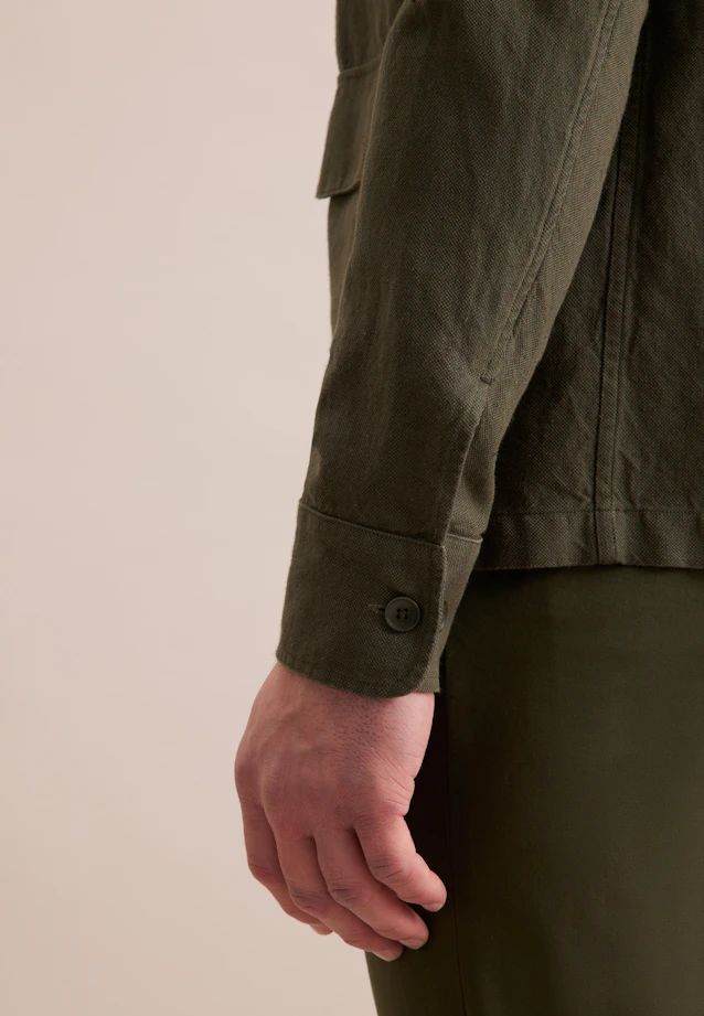 Regular Jacke Uni in Grün |  Seidensticker Onlineshop
