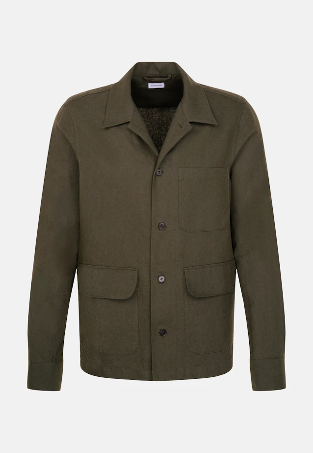Regular Jacke Uni in Grün |  Seidensticker Onlineshop