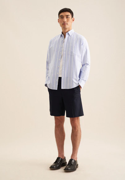 Shorts Uni in Dunkelblau |  Seidensticker Onlineshop