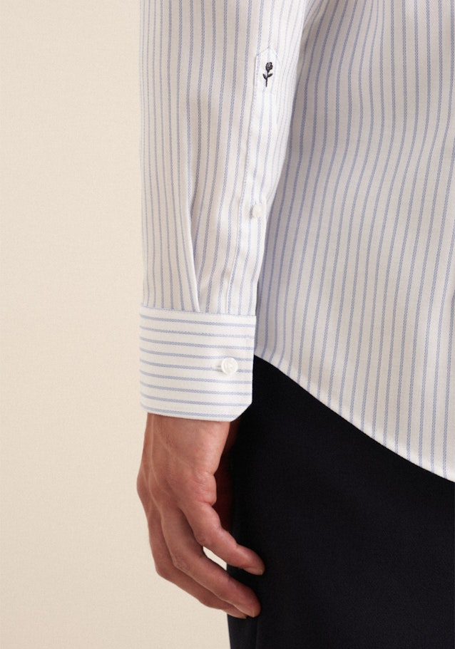 Slim Business Hemd Streifen in Hellblau | Seidensticker Onlineshop