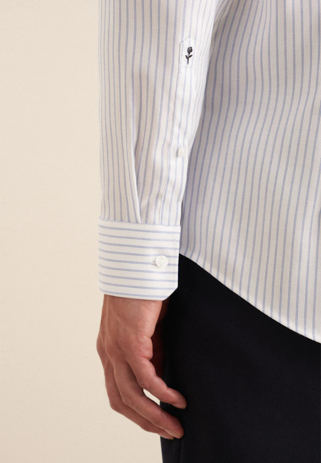 Slim Business Hemd Streifen in Hellblau |  Seidensticker Onlineshop