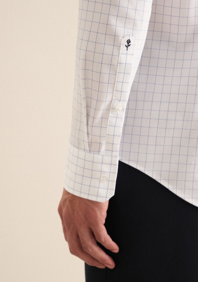 Slim Chemise Business Carreaux in Bleu Moyen | Seidensticker Onlineshop