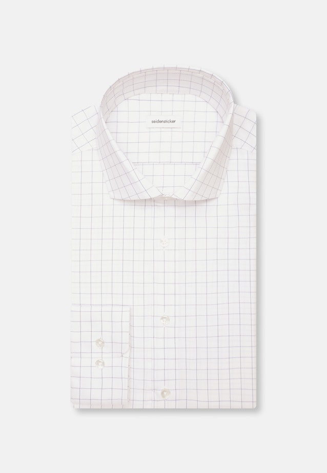 Slim Business Hemd Karo in Mittelblau |  Seidensticker Onlineshop